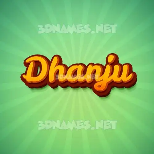 dhanju in Green Rays style - 3D name wallpaper dhanju in Green Rays style - 3D name wallpaper