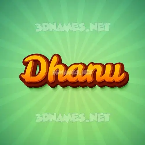 dhanu in Green Rays style - 3D name wallpaper dhanu in Green Rays style - 3D name wallpaper