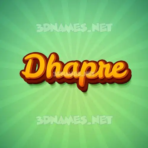 dhapre in Green Rays style - 3D name wallpaper dhapre in Green Rays style - 3D name wallpaper