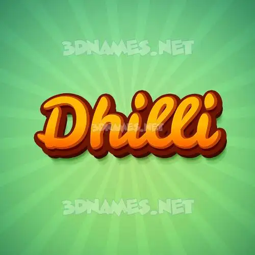 dhilli in Green Rays style - 3D name wallpaper dhilli in Green Rays style - 3D name wallpaper