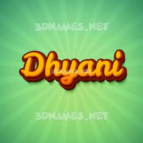 dhyani in Green Rays style - 3D name wallpaper dhyani in Green Rays style - 3D name wallpaper