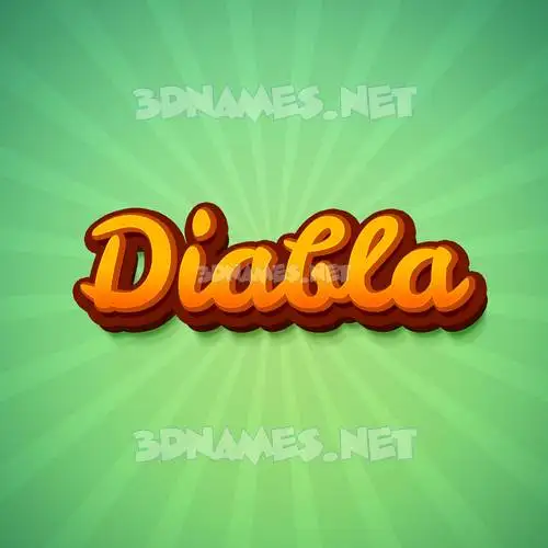 diabla in Green Rays style - 3D name wallpaper diabla in Green Rays style - 3D name wallpaper