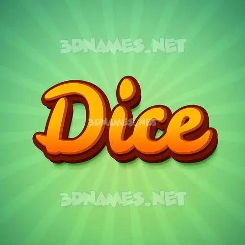 dice in Green Rays style - 3D name wallpaper dice in Green Rays style - 3D name wallpaper