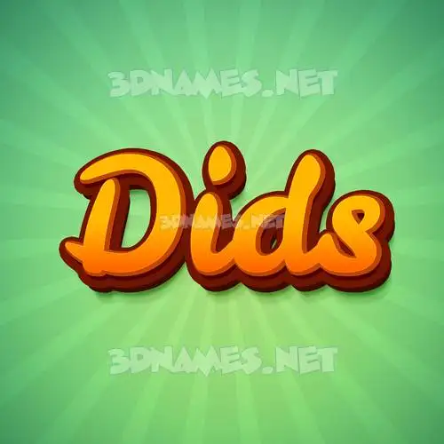 dids in Green Rays style - 3D name wallpaper dids in Green Rays style - 3D name wallpaper