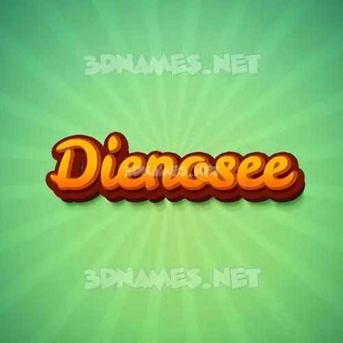 dienosee in Green Rays style - 3D name wallpaper dienosee in Green Rays style - 3D name wallpaper