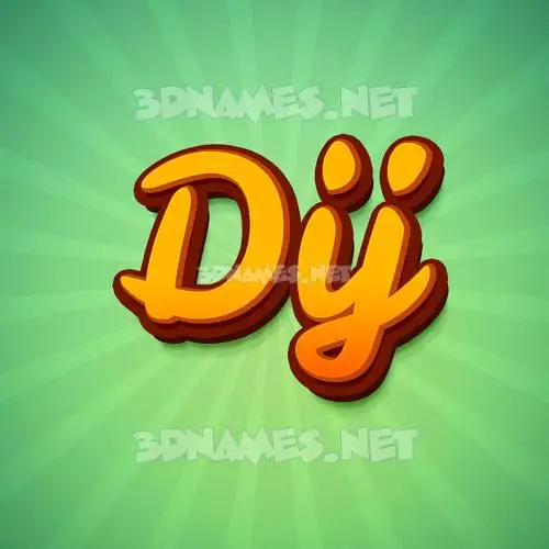 dij in Green Rays style - 3D name wallpaper dij in Green Rays style - 3D name wallpaper