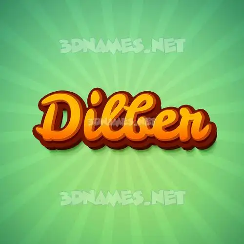 dilber in Green Rays style - 3D name wallpaper dilber in Green Rays style - 3D name wallpaper