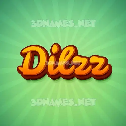 dilzz in Green Rays style - 3D name wallpaper dilzz in Green Rays style - 3D name wallpaper