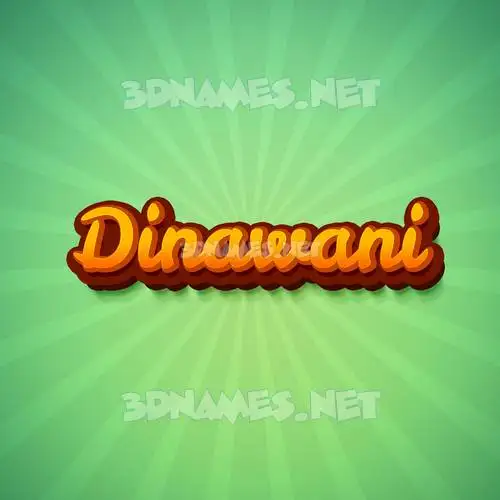 dinawani in Green Rays style - 3D name wallpaper dinawani in Green Rays style - 3D name wallpaper