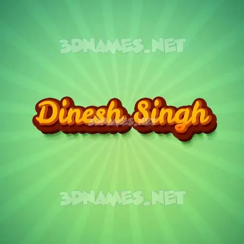 dinesh singh in Green Rays style - 3D name wallpaper