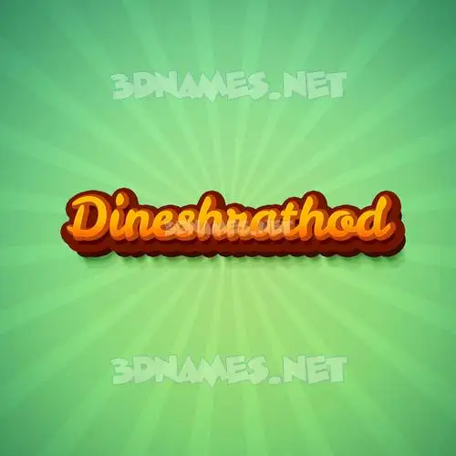 dineshrathod in Green Rays style - 3D name wallpaper