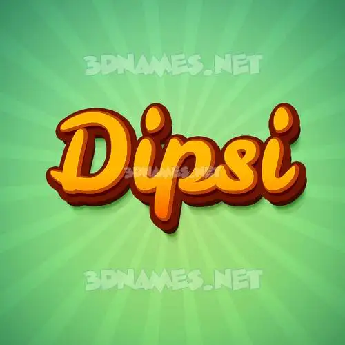 dipsi in Green Rays style - 3D name wallpaper dipsi in Green Rays style - 3D name wallpaper