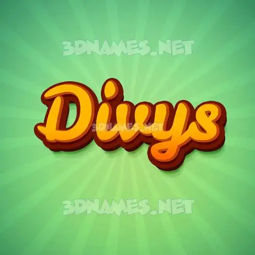 divys in Green Rays style - 3D name wallpaper divys in Green Rays style - 3D name wallpaper