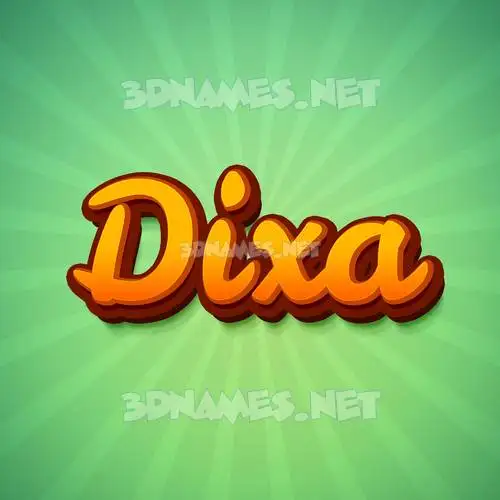 dixa in Green Rays style - 3D name wallpaper dixa in Green Rays style - 3D name wallpaper