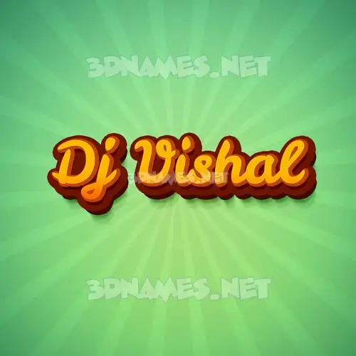 dj vishal in Green Rays style - 3D name wallpaper dj vishal in Green Rays style - 3D name wallpaper