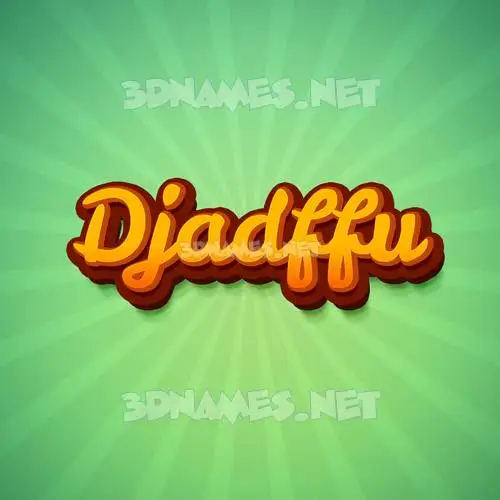 djadffu in Green Rays style - 3D name wallpaper djadffu in Green Rays style - 3D name wallpaper