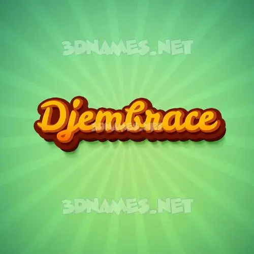 djembrace in Green Rays style - 3D name wallpaper djembrace in Green Rays style - 3D name wallpaper