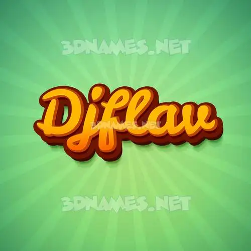 djflav in Green Rays style - 3D name wallpaper djflav in Green Rays style - 3D name wallpaper