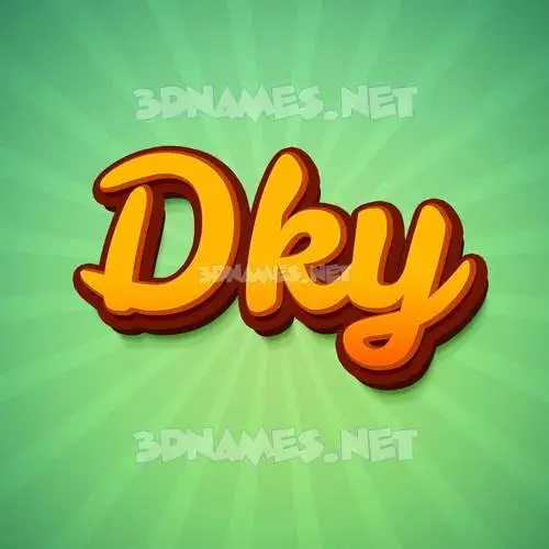 dky in Green Rays style - 3D name wallpaper dky in Green Rays style - 3D name wallpaper