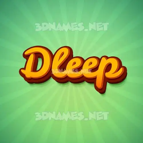 dleep in Green Rays style - 3D name wallpaper dleep in Green Rays style - 3D name wallpaper