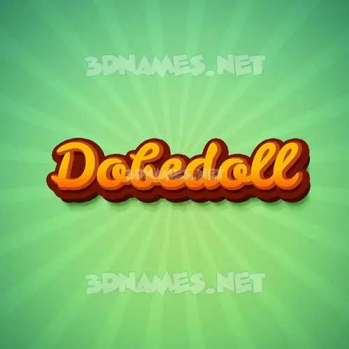 dobedoll in Green Rays style - 3D name wallpaper dobedoll in Green Rays style - 3D name wallpaper