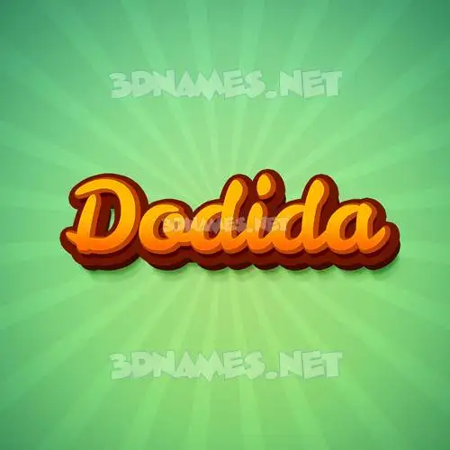 dodida in Green Rays style - 3D name wallpaper