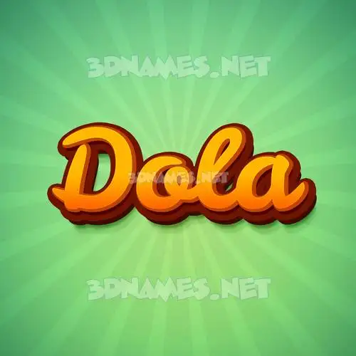 dola in Green Rays style - 3D name wallpaper dola in Green Rays style - 3D name wallpaper