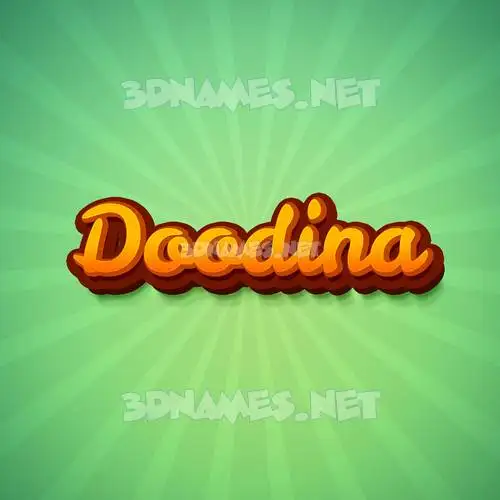 doodina in Green Rays style - 3D name wallpaper doodina in Green Rays style - 3D name wallpaper