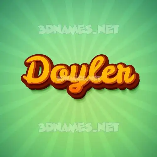 doyler in Green Rays style - 3D name wallpaper doyler in Green Rays style - 3D name wallpaper