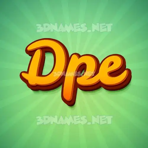 dpe in Green Rays style - 3D name wallpaper dpe in Green Rays style - 3D name wallpaper
