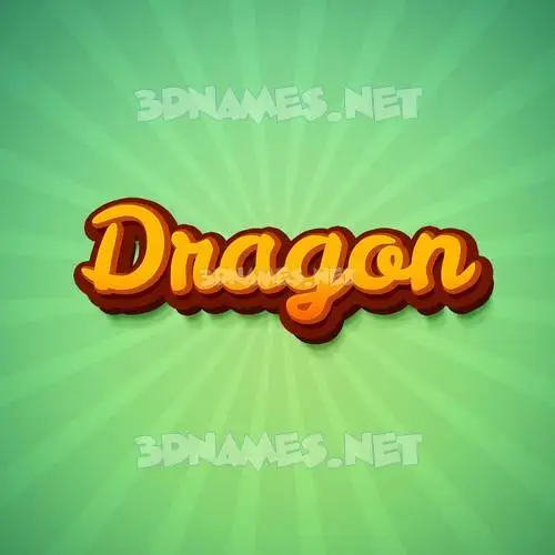 dragon in Green Rays style - 3D name wallpaper dragon in Green Rays style - 3D name wallpaper
