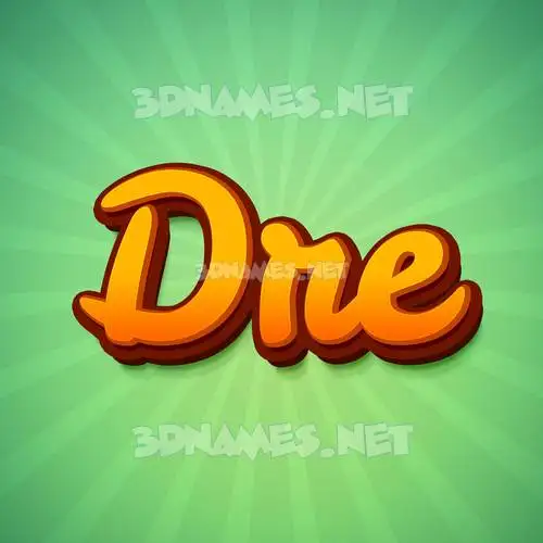 dre in Green Rays style - 3D name wallpaper dre in Green Rays style - 3D name wallpaper