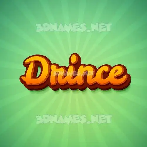 drince in Green Rays style - 3D name wallpaper drince in Green Rays style - 3D name wallpaper