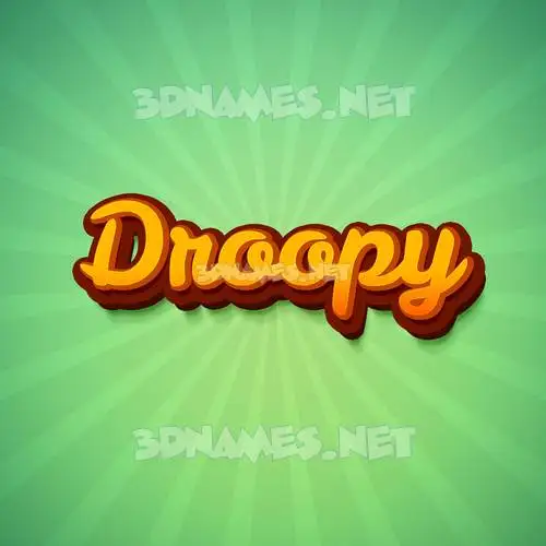 droopy in Green Rays style - 3D name wallpaper droopy in Green Rays style - 3D name wallpaper
