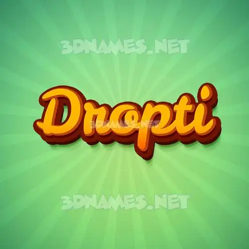 dropti in Green Rays style - 3D name wallpaper dropti in Green Rays style - 3D name wallpaper