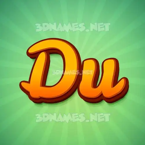 du in Green Rays style - 3D name wallpaper du in Green Rays style - 3D name wallpaper
