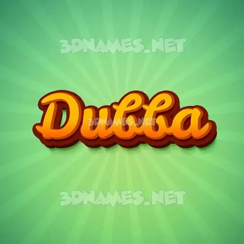dubba in Green Rays style - 3D name wallpaper dubba in Green Rays style - 3D name wallpaper