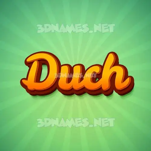duch in Green Rays style - 3D name wallpaper duch in Green Rays style - 3D name wallpaper