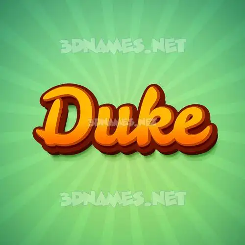 duke in Green Rays style - 3D name wallpaper duke in Green Rays style - 3D name wallpaper