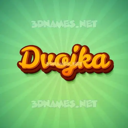 dvojka in Green Rays style - 3D name wallpaper dvojka in Green Rays style - 3D name wallpaper