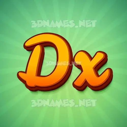 dx in Green Rays style - 3D name wallpaper dx in Green Rays style - 3D name wallpaper
