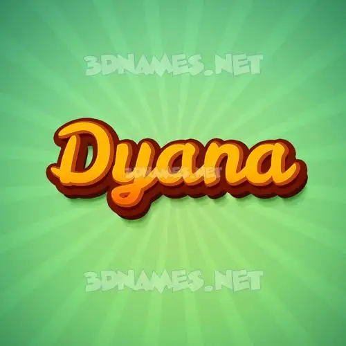 dyana in Green Rays style - 3D name wallpaper dyana in Green Rays style - 3D name wallpaper