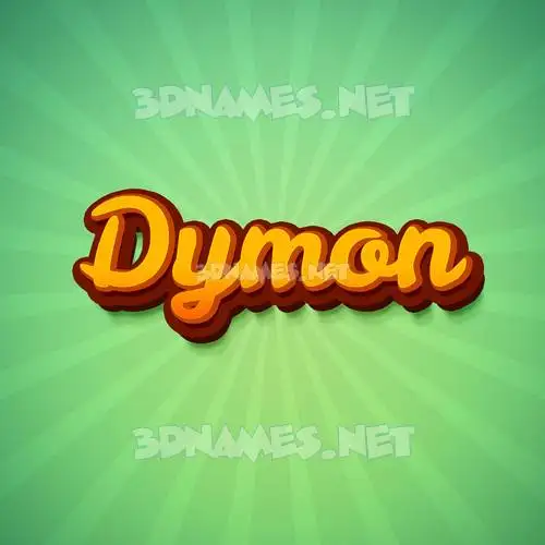 dymon in Green Rays style - 3D name wallpaper dymon in Green Rays style - 3D name wallpaper