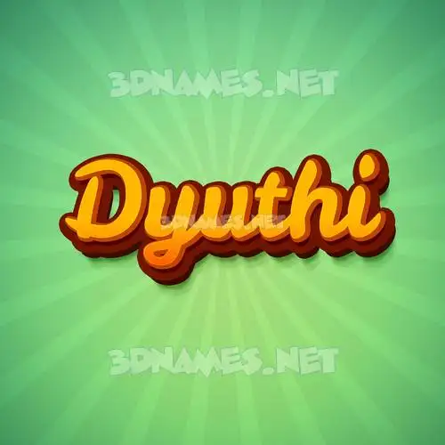 dyuthi in Green Rays style - 3D name wallpaper dyuthi in Green Rays style - 3D name wallpaper