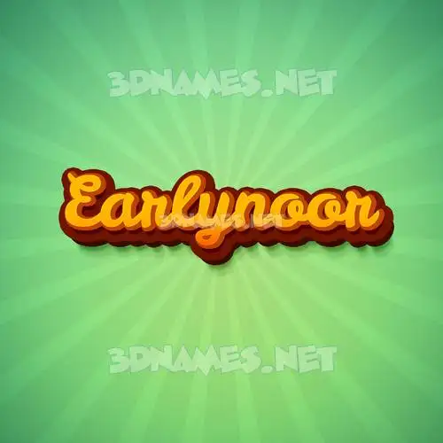 earlynoor in Green Rays style - 3D name wallpaper earlynoor in Green Rays style - 3D name wallpaper