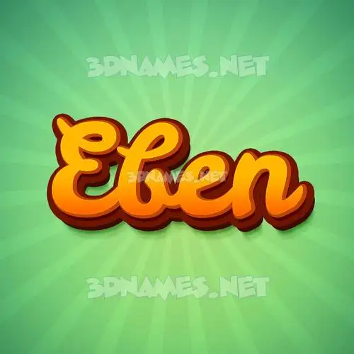 eben in Green Rays style - 3D name wallpaper eben in Green Rays style - 3D name wallpaper