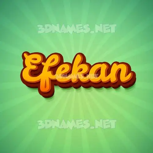 efekan in Green Rays style - 3D name wallpaper efekan in Green Rays style - 3D name wallpaper