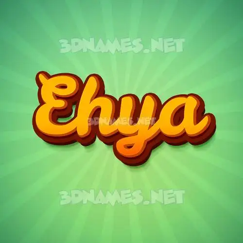 ehya in Green Rays style - 3D name wallpaper ehya in Green Rays style - 3D name wallpaper