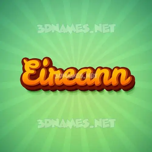 eireann in Green Rays style - 3D name wallpaper eireann in Green Rays style - 3D name wallpaper