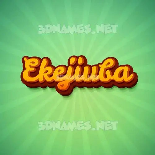 ekejiuba in Green Rays style - 3D name wallpaper ekejiuba in Green Rays style - 3D name wallpaper
